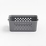 Iris Medium Plastic Storage Baskets, Gray, 4/Pack (500165)~#|#~5C2059BF-E143-48EB-B958A59978E0F8CC_sc7