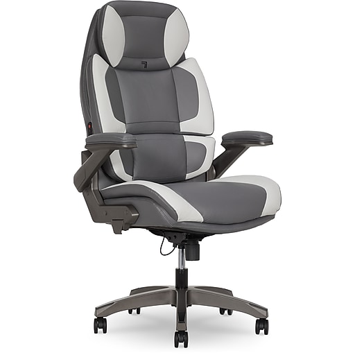 Sharper Image S-950 Heated Ergonomic Faux Leather Swivel Executive