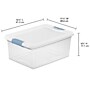Sterilite 15 Quart Latching Storage Bin with Lid, Plastic, White (14948012)~#|#~5C2E4F36-5B0E-4B93-910C3D26F1C9E6FF_sc7