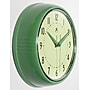 Infinity Instruments Round Retro Wall Clock, Aluminum, 9.5" (10940-GREEN)~#|#~5C306FCE-1D62-452C-89847C840E760FAD_sc7