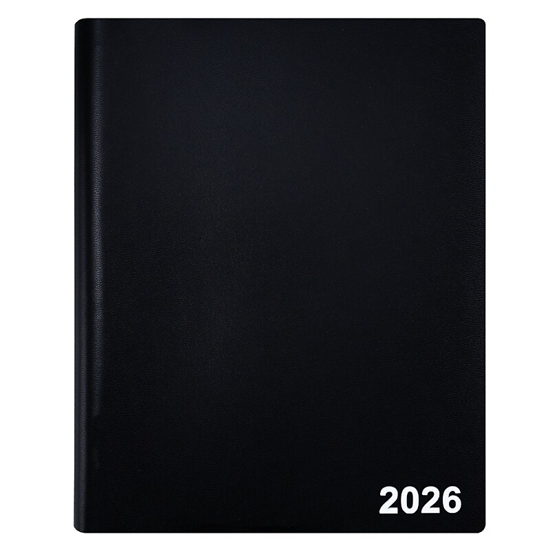 2026 Staples 8" x 11" Four-Person Daily Appointment Book, Black (ST58479-26) image 1