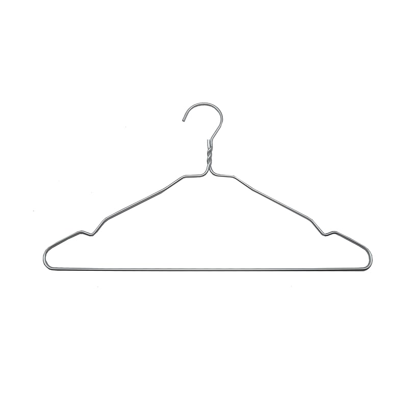 Nahanco 16 1/2" Brushed Aluminum Notched Hanger, 100/Box (8401N) image 1