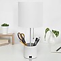 Creekwood Home 18.5" LED Table Lamp with USB Port, White (CWT-1007-WH)~#|#~5C334FF6-5A4B-48EA-838F4EFE2B0D2ED3_sc7