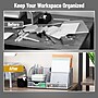 Mind Reader 7-Compartment Metal Desk Organizer File and Accessory Storage, Silver (JOEORG-SIL)~#|#~5C356AF0-9F0F-4388-8291DBD8B61605A5_sc7