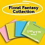 Post-it Notes, 1 3/8" x 1 7/8", Floral Fantasy Collection, 100 Sheet/Pad, 12 Pads/Pack (653AU)~#|#~5C3647CB-2575-48EF-A0B7BC6565E5E7A9_sc7