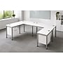 Boss Office Products Simple System 71"W L-Shaped Desk with Pedestal, White, 2/Set (SGSD008-203-WT)~#|#~5C3691AB-F75E-4734-8C1E4484AB64A738_sc7