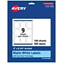 Avery Laser/Inkjet Multipurpose Labels, 2.25"  x 3", Matte White, 900/Box (94126)~#|#~5C36B1FD-11AE-4F4B-A160CC6B91B6930A_sc7