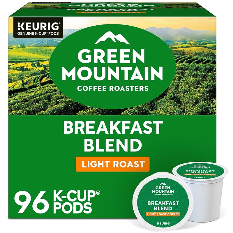 Green Mountain Breakfast Blend Coffee Keurig® K-Cup® Pods, Light Roast, 96/Carton (6520) image 1