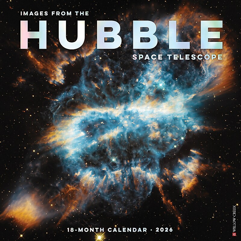 2026 Willow Creek Images from the Hubble Space Telescope 12" x 12" Monthly Wall Calendar (51542X) image 1