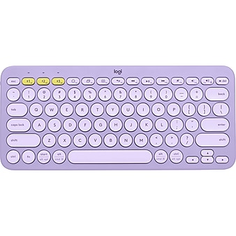 geweld Bekijk het internet Het is de bedoeling dat Logitech K380 Wireless Multi-Device Bluetooth Keyboard, Lavender/Lemonade  (920-011135) | Staples