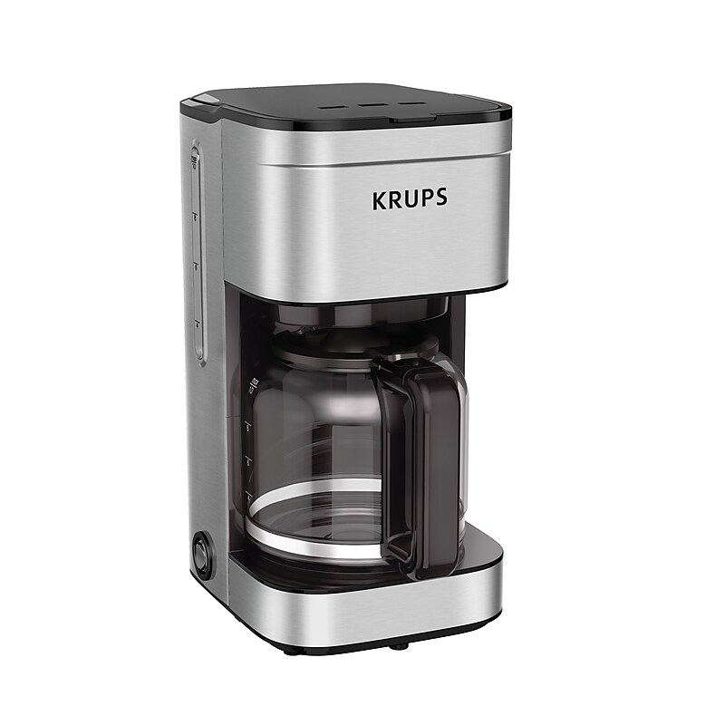 Krups Simply Brew 10-Cups Automatic Drip Coffee Maker, Stainless Steel (KM203D50) image 1