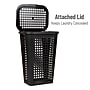Mind Reader Slim Tapered Hamper with Lid, Plastic, Black (SWHAMP50-BLK)~#|#~5C44F7C6-F5E0-4ABD-BFC72B56628B7112_sc7