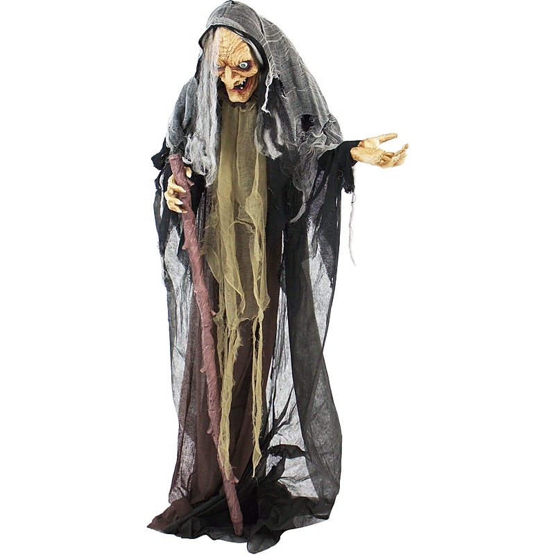 Haunted Hill Farm Life-Size Poseable Witch (HHWITCH-13FLSA) image 1