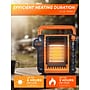 Commercial Heat 9000 BTU Portable Outdoor Radiant Propane Patio Heater, Orange (CHP9000O)~#|#~5C4CDFD3-1351-4CBC-B4138A64A8BBCCC7_sc7