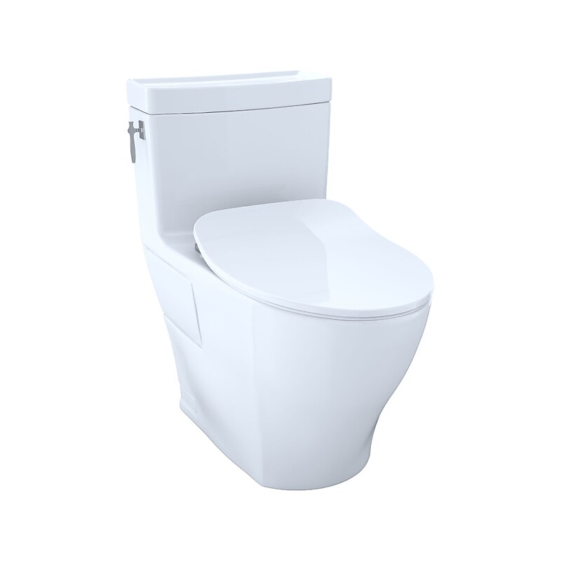 Toto Aimes 1.28 gal. Tornado Flush One-Piece Toilet, Cotton (MS626234CEFG#01) image 1