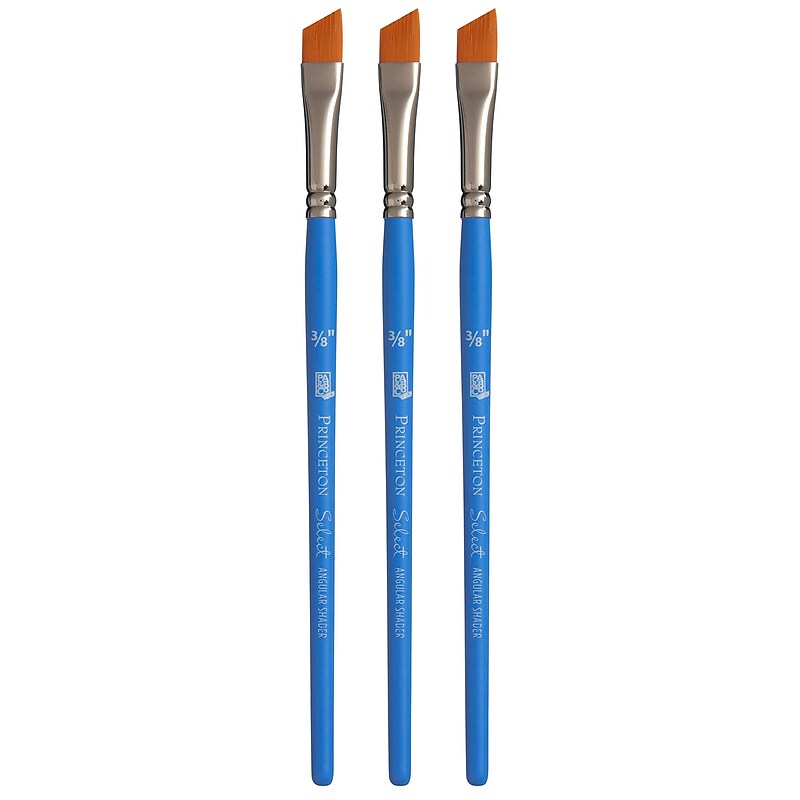Princeton Select Artiste Mixed Media Synthetic Shader, Angular Brush, 3/Pack (PBXP3750AS037-3) image 1