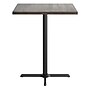 Flash Furniture Bennett Square Shaped Wooden Commercial Indoor Table, 36" x 36", Dark Brown Top/Black Base (GSFSQ36DBT3030B)~#|#~5C4F08E0-2323-4379-A91AB0D1D4E86CA7_sc7