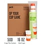 Perk™ Paper Hot Cup, 16 Oz., White/Orange, 500/Carton (PK54368CT)~#|#~5C4FCF13-2B64-4ADB-81D92BE0C26F5651_sc7