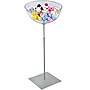Azar 16" Bowl Floor Display, Silver/Clear (700976)~#|#~5C50562D-5DD3-4E7A-950B66B12E9B0DD8_sc7