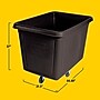 Rubbermaid Commercial Cube Truck, 600 lb. Capacity, Black (FG461900BLA)~#|#~5C529CC0-F4A6-4AFE-B38E1AC2C69027AC_sc7