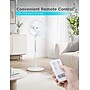 Black & Decker 16" Oscillating Pedestal Fan, 3-Speed, White (BFSR16W)~#|#~5C576488-85C3-477E-B46805D037916468_sc7