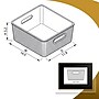 Azar Displays Medium Wheat Lined Textured Plastic Storage Tote Bin with Handles, 2/Pack~#|#~5C5A904B-C6E4-4884-A462EA35335DB242_sc7