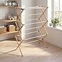Household Essentials X‑Frame Clothes Drying Rack with Stabile Wood Frame, Natural (HH5146)~#|#~5C63BD3D-1810-448B-8CAD9CC844BC9B2F_sc7