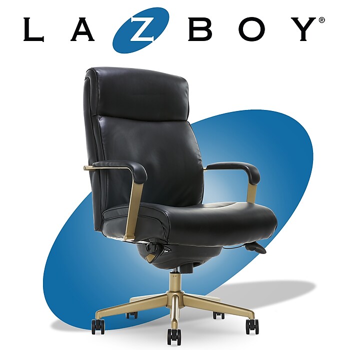 La-Z-Boy Arcadian Ergonomic Bonded Leather Swivel Executive