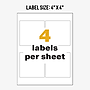 Avery UltraDuty Waterproof Laser GHS Chemical Labels, 4" x 4", White, 200 Labels/Box (60504)~#|#~5C671571-ABC8-4539-B3FFA1AC0A1DF22E_sc7