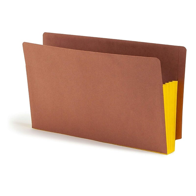 Smead End Tab Pocket 30% Recycled Redrope Folder, Yellow, 10 Pack (SMD74688) image 1