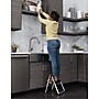 Cosco Folding Step Stool, 1-Step, 200 lb Capacity, 9.9" Working Height, Platinum/Black (11014PBL1E)~#|#~5C6E6049-1CD7-4627-A3FD1183A2DDB004_sc7