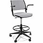 NIMA Fabric Drafting Stool with Footrest and Lumbar Support, Gray/Black (PSF1180)~#|#~5C7948CB-CC46-4D8E-9059DE6DF8E7BED9_sc7