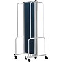 National Public Seating Robo Series 3-Panel Folding Mobile Room Divider, 72"H x 72"W, Blue Fabric (RDG6-3PT04)~#|#~5C7BC431-742B-4A4C-B181A48AB7F509C4_sc7