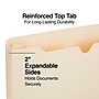 Staples Reinforced File Jacket, 2" Expansion, Letter Size, Manila, 50/Box (TR440373)~#|#~5C7CCB60-1813-42F3-9553E3FFE330BB38_sc7