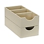 Household Essentials 3-Compartment Drawer Organizers, Cream Linen, 2/Pack (7484-1)~#|#~5C7FBE50-88B7-4BD1-AB207646364B0588_sc7