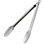 Martha Stewart Easy-Lock Extra Long Tongs, Silver (935117595M)~#|#~5C803B48-036A-42BF-A68089E3B1CAE70C_sc7