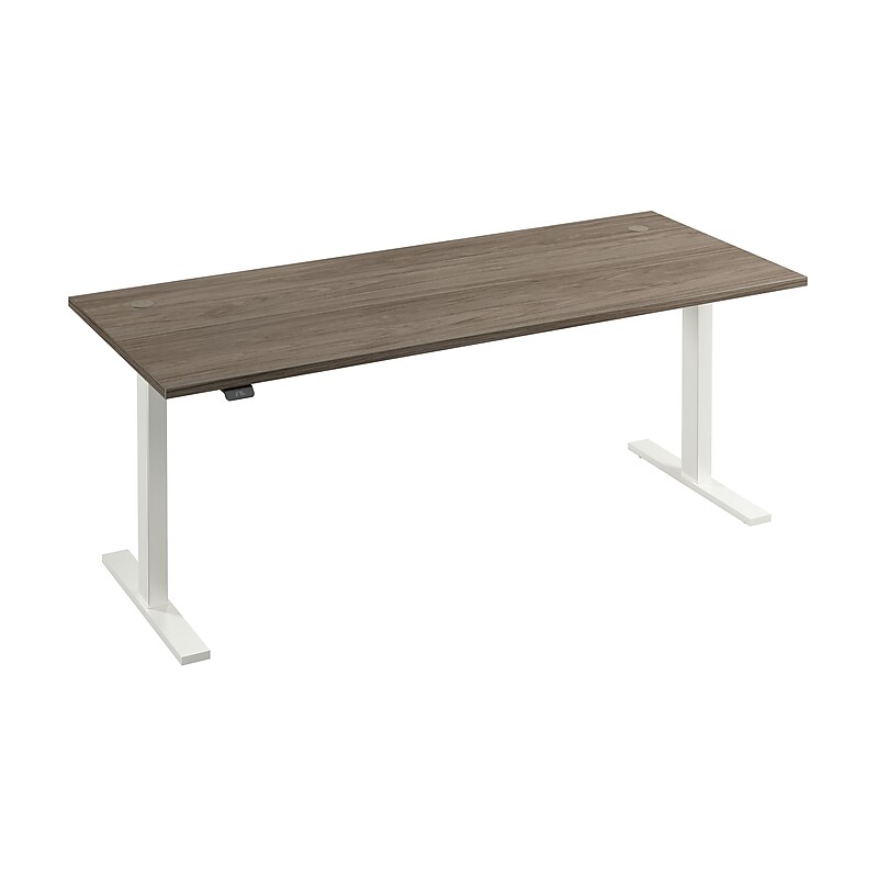 Bush Business Furniture Move 60 Series 72"W Electric Adjustable Standing Desk, Modern Hickory (M6S7230MHWK) image 1