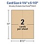 Avery Integrated Cards, 4.25" x 5.5", Matte Kraft Brown, 50/Pack (95347)~#|#~5C86595A-E199-435A-8AC115A0F62CCF03_sc7