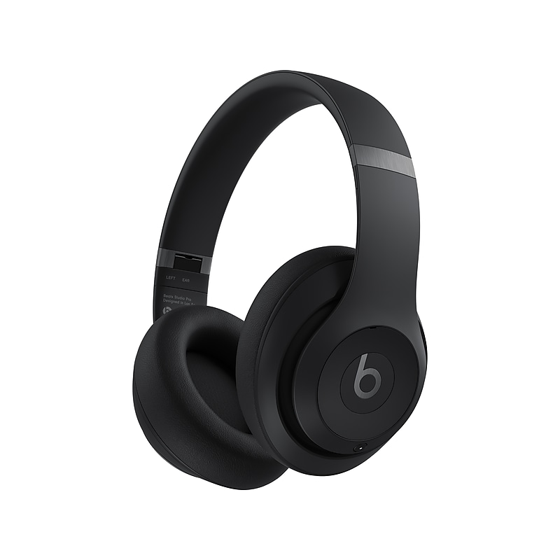 Beats Studio Pro Wireless Active Noise Canceling Bluetooth Over-the-Ear Headset, USB-C, 3.5mm, Black (MQTP3LL/A) image 1