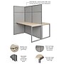 Bush Business Furniture Easy Office 2 Person Cubicle Desk, Natural Elm (EODH460NE-03K)~#|#~5C88432A-2E71-44D0-816EA980D4386CCC_sc7