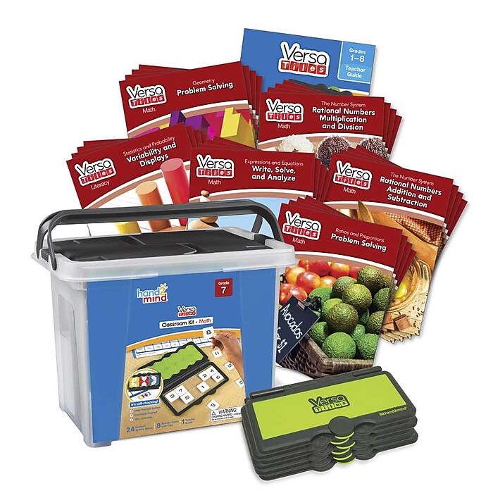 hand2mind VersaTiles Grade 7 Math Classroom Kit (91277) | Staples