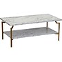 Household Essentials Crown 43.3"W x 23.6"D Laminate Coffee Table, White Marble/Gold (8237-1)~#|#~5C8EADAC-FD66-491B-99ADEDA7CDBC9E12_sc7