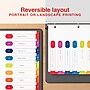 Staples Customizable Numeric Dividers, 1–8 Tabs, Multicolor – 6 Sets~#|#~5C903128-EF8D-4E1F-A9603F084ADF4039_sc7