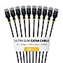 StarTech 1 ft. Ultra-Slim Cat6A Ethernet Cable, 34AWG, Black, 10/Pack (6AUTP34BKS1 ft.10PK)~#|#~5C9096E1-1774-4CB4-9F94B9A749E5989D_sc7