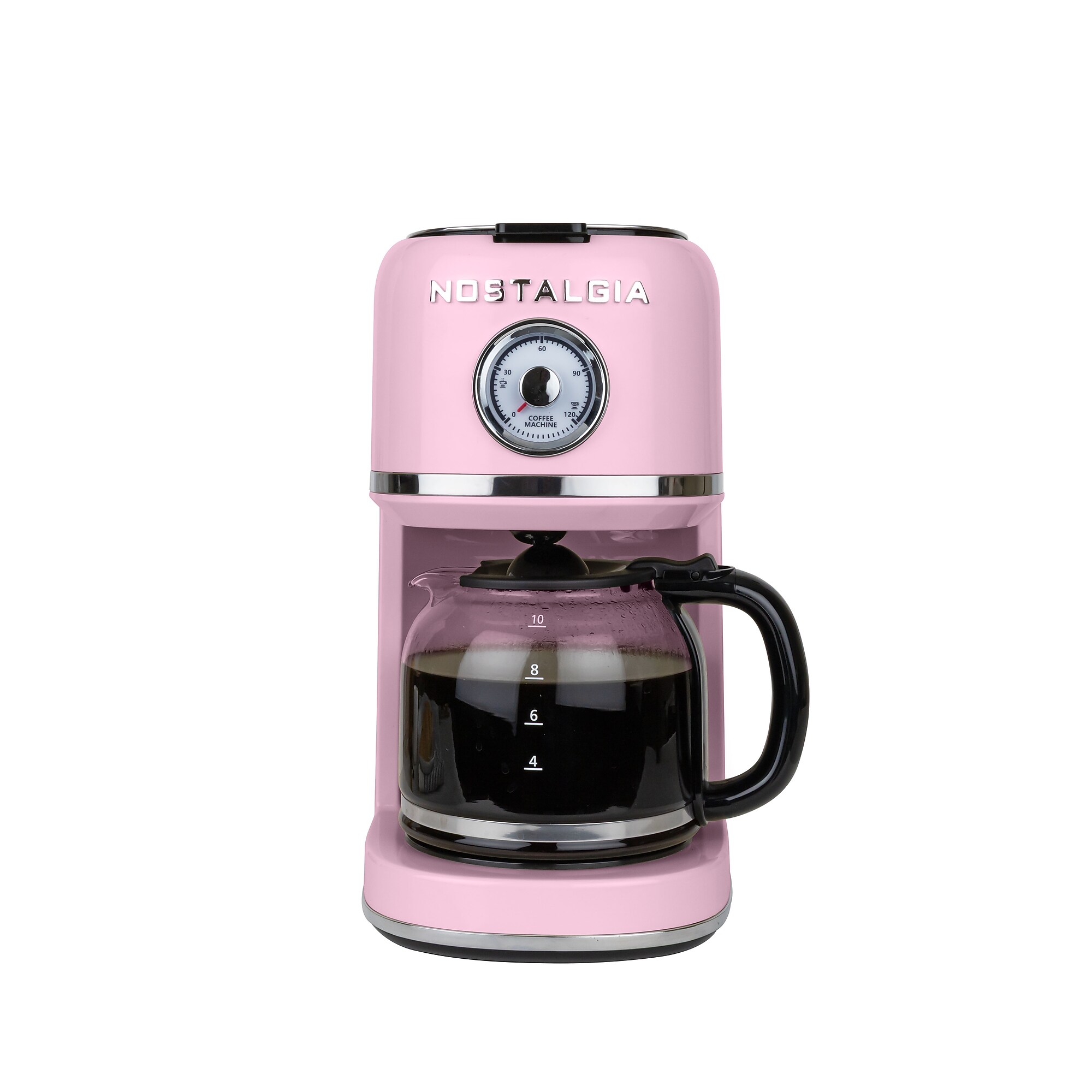 Nostalgia Classic Retro 10-Cups Automatic Drip Coffee Maker, Pink (NCRCOF10PK6A) Simolary simolary.com
