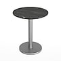 Flash Furniture TopGuard 24" Round Wood Dining Table with Round Base, Black Faux Marble/Silver Base (STRD24BMATR18S)~#|#~5C98A1CA-D845-45FC-B343EEF70271AA6C_sc7