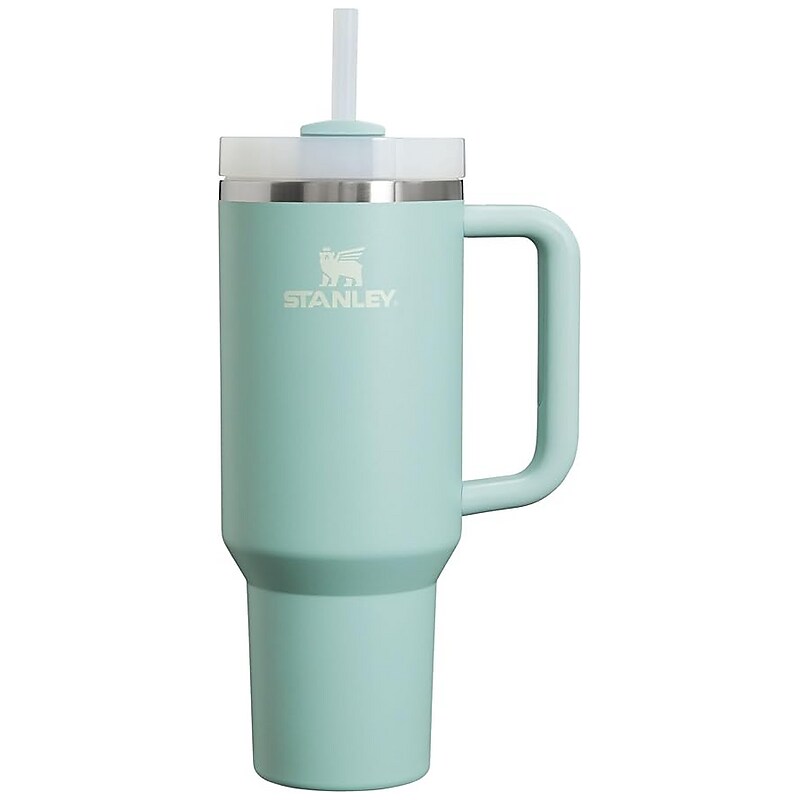 Stanley Quencher H2.0 Stainless Steel Double Wall Insulated Tumbler, 40 oz., Seafoam (10-13230-011) image 1