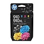HP 910XL/910 Black High Yield and Cyan/Magenta/Yellow Standard Yield Ink Cartridge, 4/Pack (3JB41AN#140)~#|#~5C99433D-F2DF-4BD4-B2781A4B466465B8_sc7