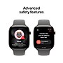Apple Watch Series 11 GPS + Cellular Smartwatch, 46mm, Natural Titanium Case, Stone Gray Sport Band, Small/Medium (MFCW4LW/A)~#|#~5C9ADAC4-08E1-4967-B1DB6EB4F5EE43D3_sc7