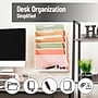 Mind Reader 5-Pocket Plastic Mountable Wall File, Letter Size, Pink (WALLANCH-PNK)~#|#~5CA7E1C1-2F44-4EE8-9A844792355EA672_sc7